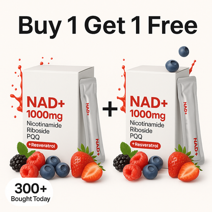 NAD Supplement - Nicotinamide Riboside - NR1000 - NAD+ Berry Flavor Drink Mix - 30 Pack